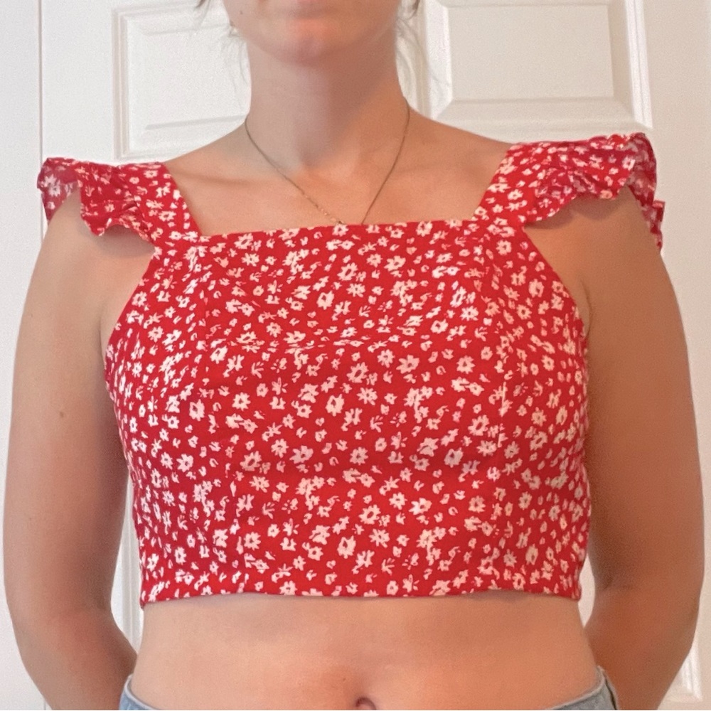 Tied Back Crop Top